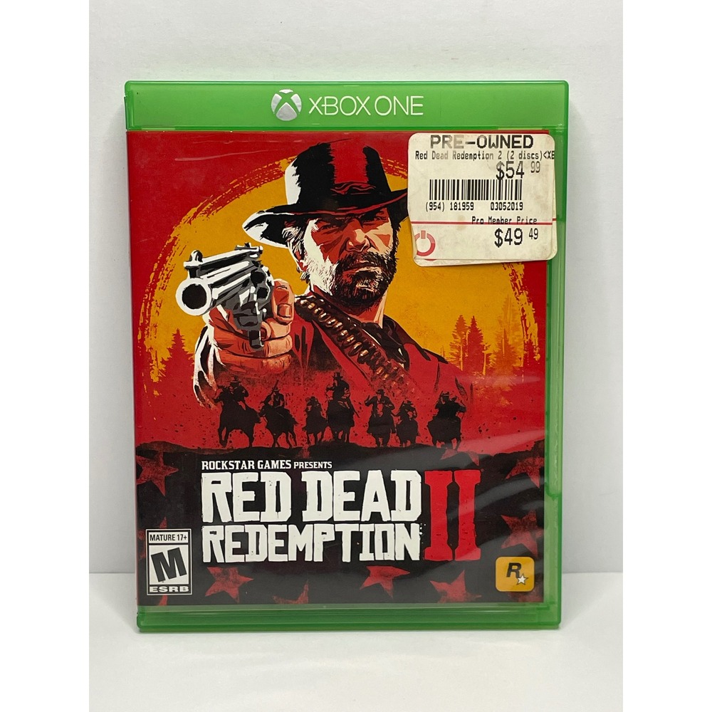 Rockstar Games Red Dead Redemption II 2 Xbox One 4K HDR 2-Disc Set V159